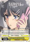 Image for Resolute Statement, Mai Sakurajima (Rascal Does Not Dream of a Dreaming Girl) (SBY/W77-E008 U) - Weiss Schwarz
