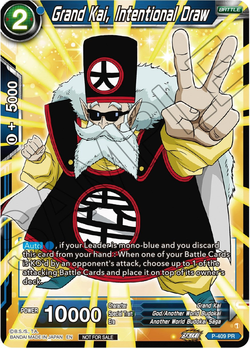 Image for Grand Kai, Intentional Law (Zenkai Series Tournament Pack Vol.1) (Tournament Promotion Cards) (P-409) - Dragon Ball Super: Masters