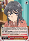 Image for Satisfaction Check, Mai Sakurajima (Rascal Does Not Dream of a Dreaming Girl) (SBY/W77-E059 U) - Weiss Schwarz