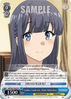 Image for Sudden Confession, Shoko Makinohara (Rascal Does Not Dream of a Dreaming Girl) (SBY/W77-E077 R) - Weiss Schwarz
