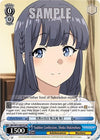 Image for Sudden Confession, Shoko Makinohara (SR) (Rascal Does Not Dream of a Dreaming Girl) (SBY/W77-E077S SR) - Weiss Schwarz