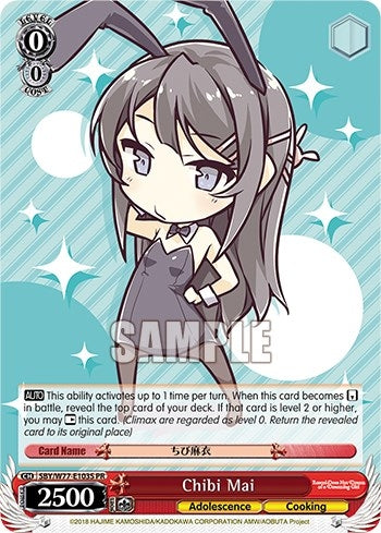 Image for Chibi Mai (Foil) (Rascal Does Not Dream of a Dreaming Girl) (SBY/W77-E103S PR) - Weiss Schwarz