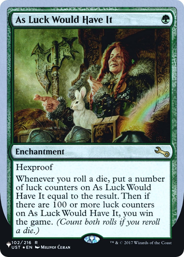Image for As Luck Would Have It (The List Reprints) (102/216) - Magic: The Gathering