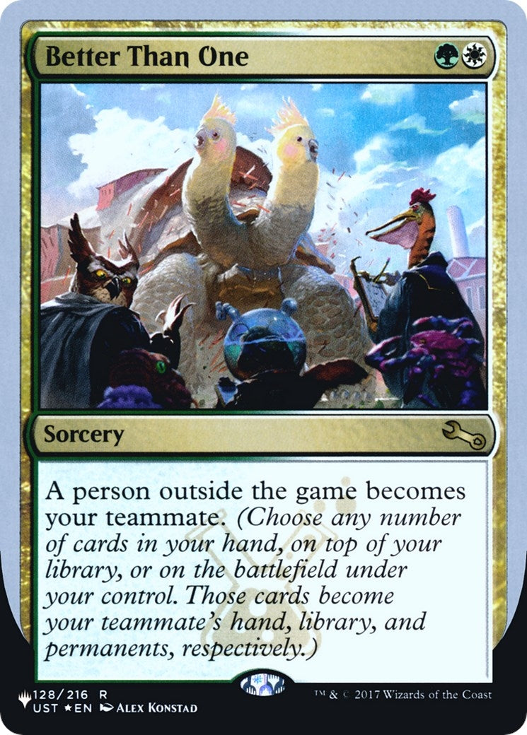 Image for Better Than One (The List Reprints) (128/216) - Magic: The Gathering