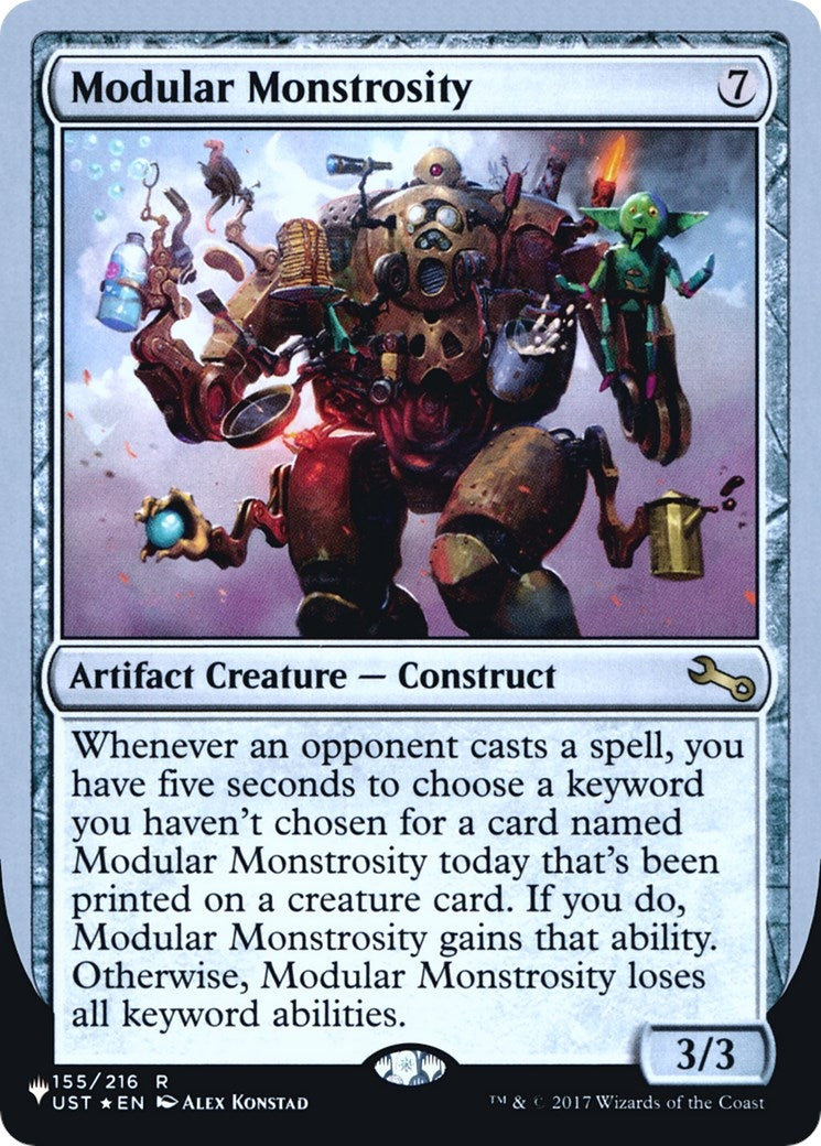 Image for Modular Monstrosity (The List Reprints) (155/216) - Magic: The Gathering