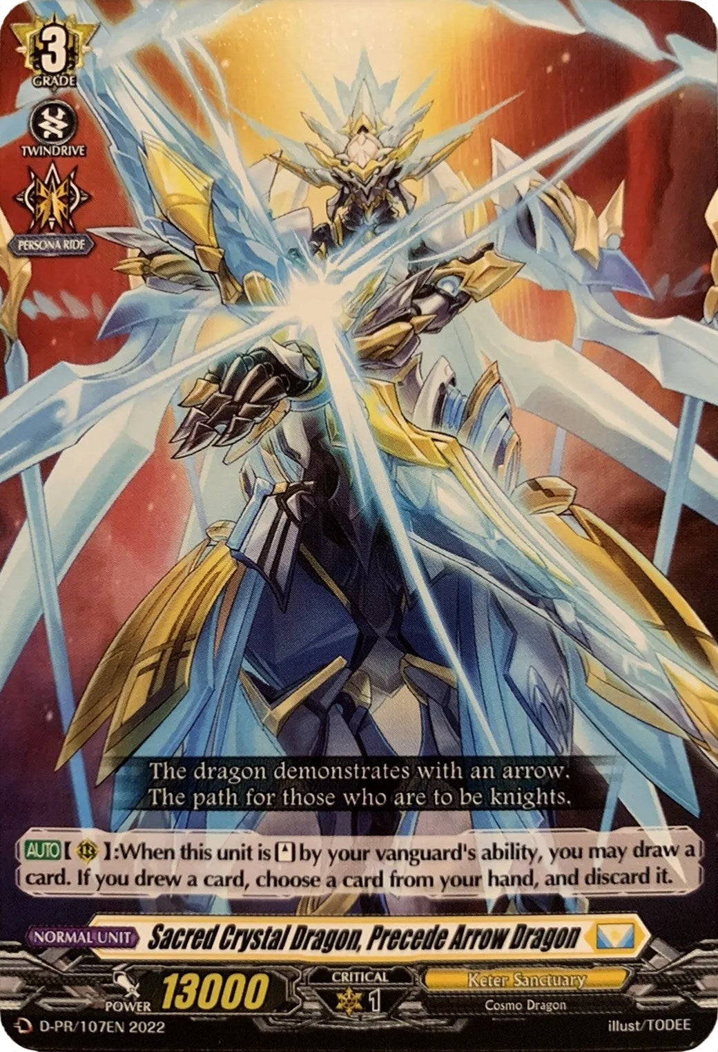 Image for Sacred Crystal Dragon, Precede Arrow Dragon (D Promo Cards) (D-PR/107EN) - Cardfight Vanguard