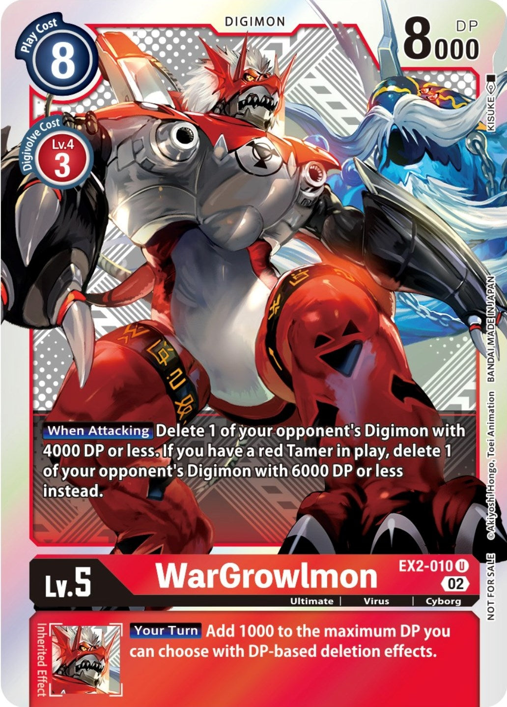 Image for WarGrowlmon (Xros Encounter Pre-Release) (EX02) (2010)