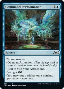 Image for Command Performance (Galaxy Foil) (Unfinity) (328) - Magic: The Gathering