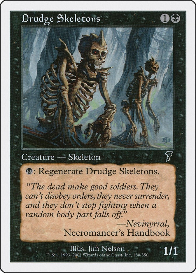Image for Drudge Skeletons (7th Edition) (130) - Magic: The Gathering