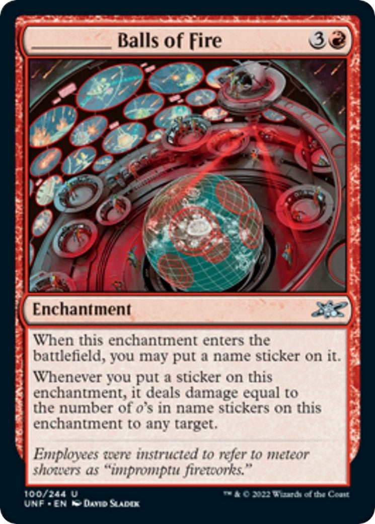 Image for _____ Balls of Fire (Unfinity) (100) - Magic: The Gathering
