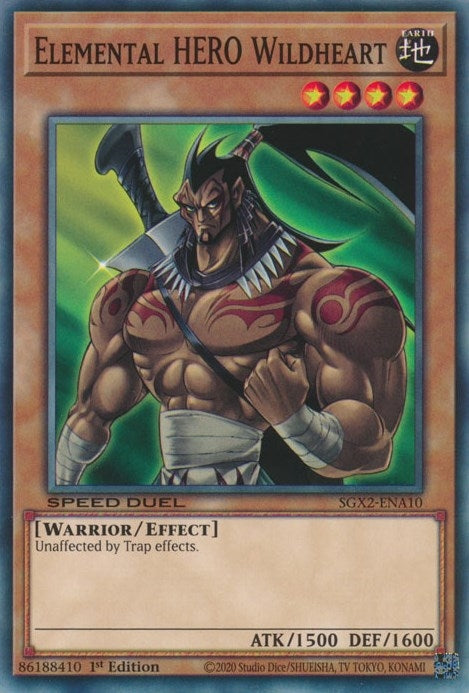 Image for Elemental HERO Wildheart (Speed Duel GX: Midterm Paradox) (SGX2-ENA10) - YuGiOh