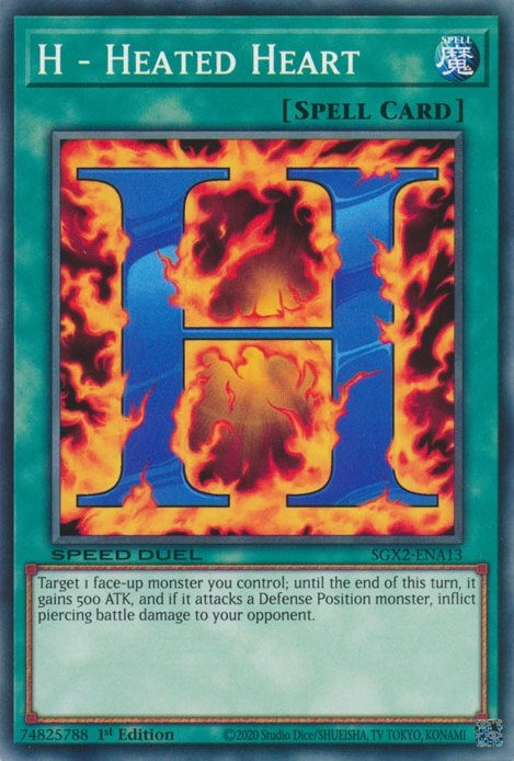 Image for H - Heated Heart (Speed Duel GX: Midterm Paradox) (SGX2-ENA13) - YuGiOh