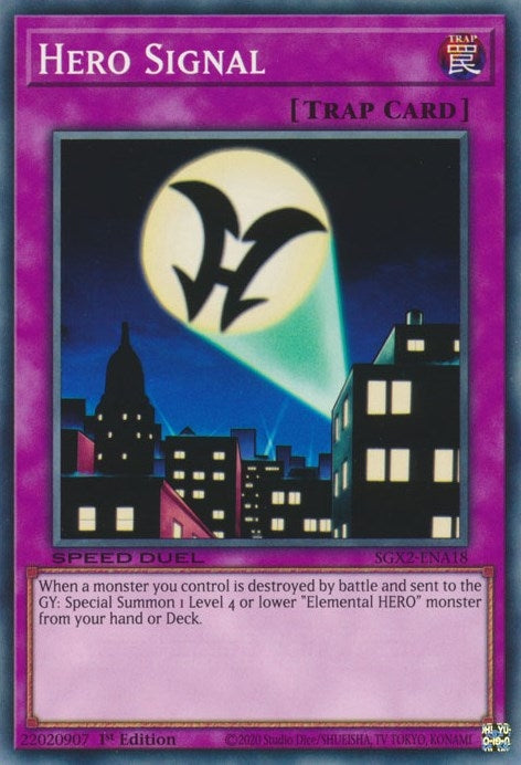 Image for Hero Signal (Speed Duel GX: Midterm Paradox) (SGX2-ENA18) - YuGiOh