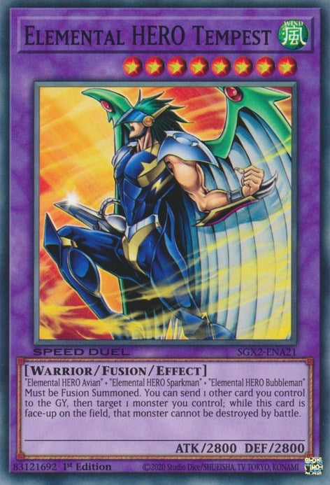 Image for Elemental HERO Tempest (Speed Duel GX: Midterm Paradox) (SGX2-ENA21) - YuGiOh