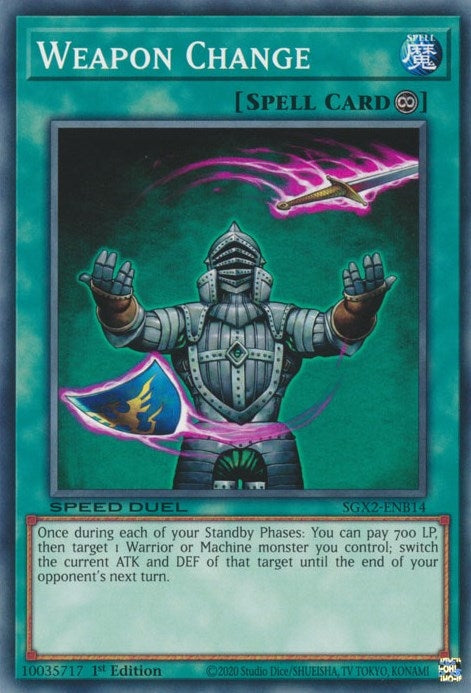 Image for Weapon Change (Speed Duel GX: Midterm Paradox) (SGX2-ENB14) - YuGiOh