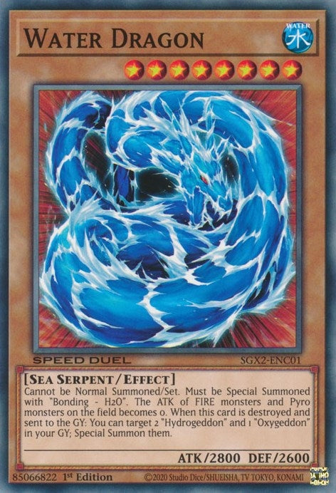 Image for Water Dragon (Speed Duel GX: Midterm Paradox) (SGX2-ENC01) - YuGiOh