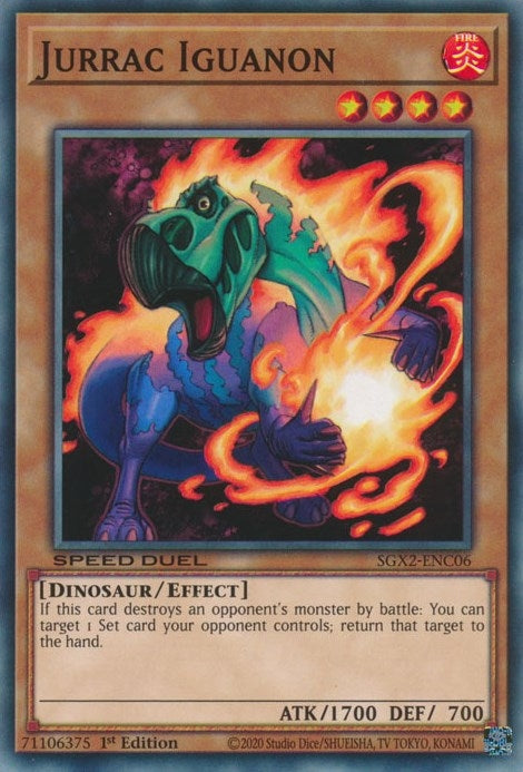 Image for Jurrac Iguanon (Speed Duel GX: Midterm Paradox) (SGX2-ENC06) - YuGiOh