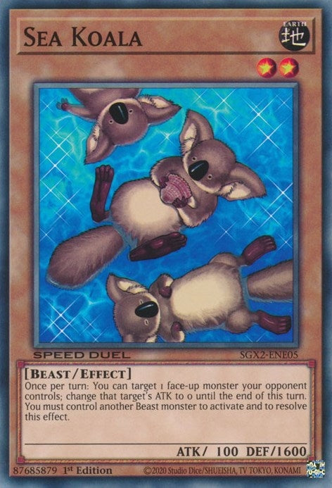 Image for Sea Koala (Speed Duel GX: Midterm Paradox) (SGX2-ENE05) - YuGiOh