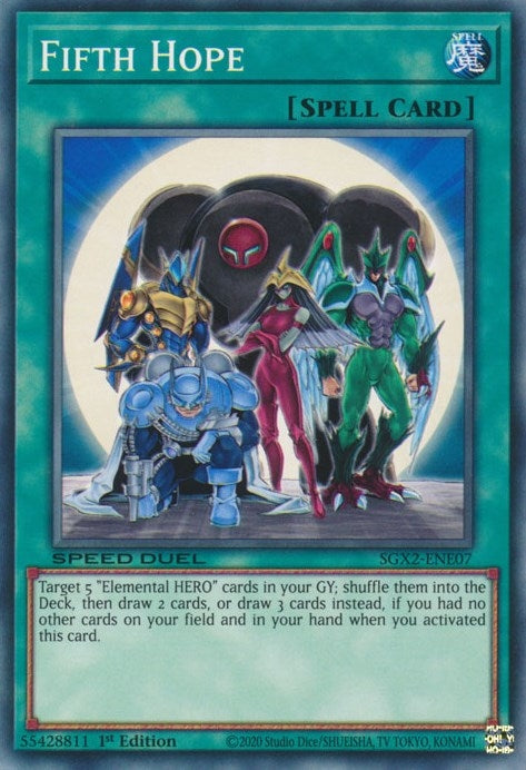 Image for Fifth Hope (Speed Duel GX: Midterm Paradox) (SGX2-ENE07) - YuGiOh