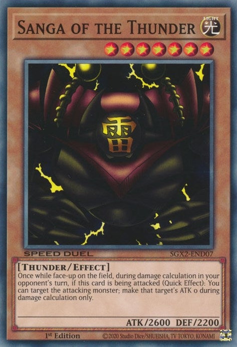 Image for Sanga of the Thunder (Speed Duel GX: Midterm Paradox) (SGX2-END07) - YuGiOh