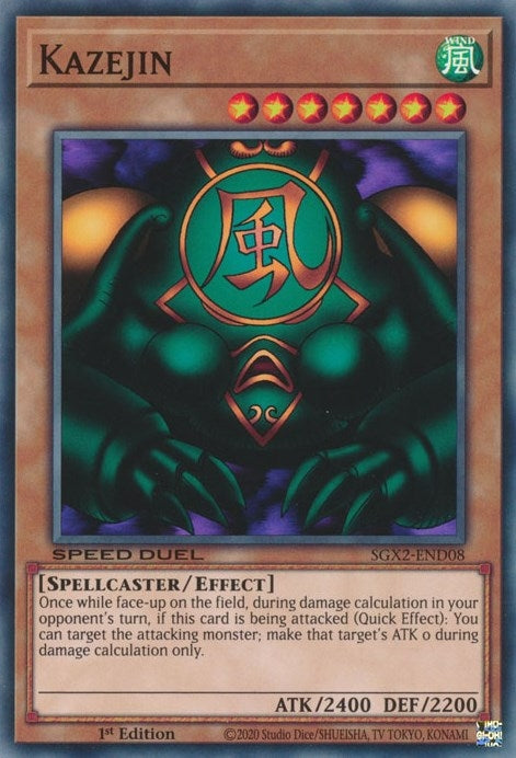 Image for Kazejin (Speed Duel GX: Midterm Paradox) (SGX2-END08) - YuGiOh