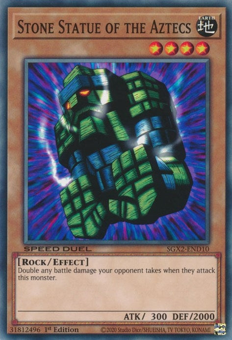 Image for Stone Statue of the Aztecs (Speed Duel GX: Midterm Paradox) (SGX2-END10) - YuGiOh