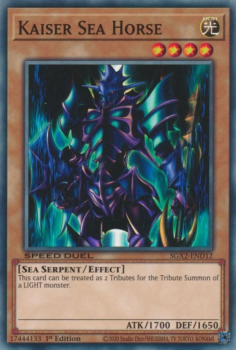 Image for Kaiser Sea Horse (Speed Duel GX: Midterm Paradox) (SGX2-END12) - YuGiOh
