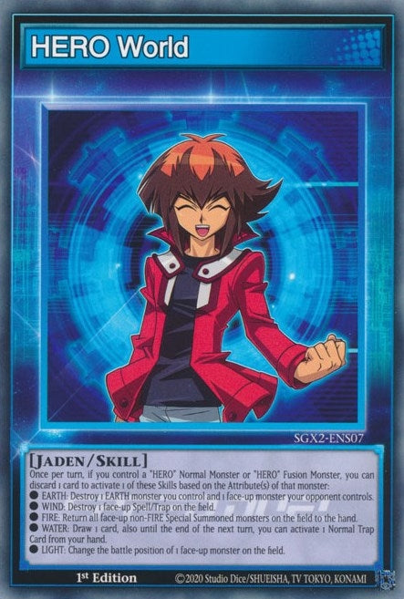 Image for HERO World (Speed Duel GX: Midterm Paradox) (SGX2-ENS07) - YuGiOh