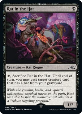 Image for Rat in the Hat (Unfinity) (86) - Magic: The Gathering