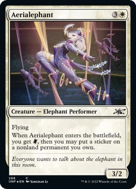 Image for Aerialephant (Galaxy Foil) (Unfinity) (288) - Magic: The Gathering