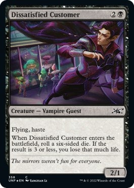 Image for Dissatisfied Customer (Galaxy Foil) (Unfinity) (358) - Magic: The Gathering