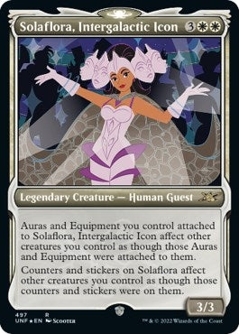 Image for Solaflora, Intergalactic Icon (Showcase) (Galaxy Foil) (Unfinity) (497) - Magic: The Gathering