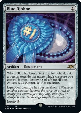 Image for Blue Ribbon (Galaxy Foil) (Unfinity) (470) - Magic: The Gathering