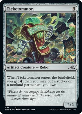 Image for Ticketomaton (Galaxy Foil) (Unfinity) (481) - Magic: The Gathering