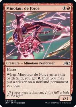 Image for Minotaur de Force (Unfinity) (114) - Magic: The Gathering