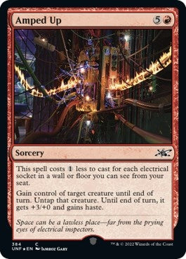 Image for Amped Up (Galaxy Foil) (Unfinity) (384) - Magic: The Gathering