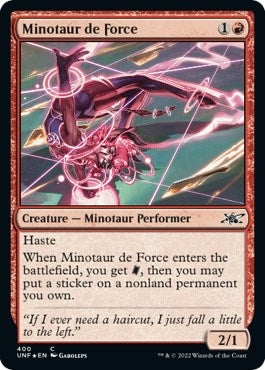 Image for Minotaur de Force (Galaxy Foil) (Unfinity) (400) - Magic: The Gathering