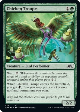 Image for Chicken Troupe (Galaxy Foil) (Unfinity) (419) - Magic: The Gathering