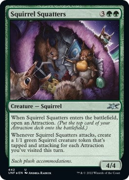 Image for Squirrel Squatters (Galaxy Foil) (Unfinity) (442) - Magic: The Gathering