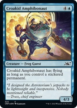 Image for Croakid Amphibonaut (Galaxy Foil) (Unfinity) (329) - Magic: The Gathering