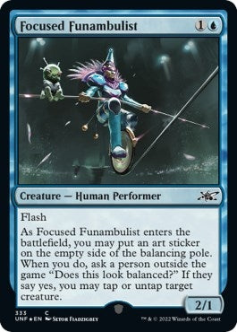 Image for Focused Funambulist (Galaxy Foil) (Unfinity) (333) - Magic: The Gathering