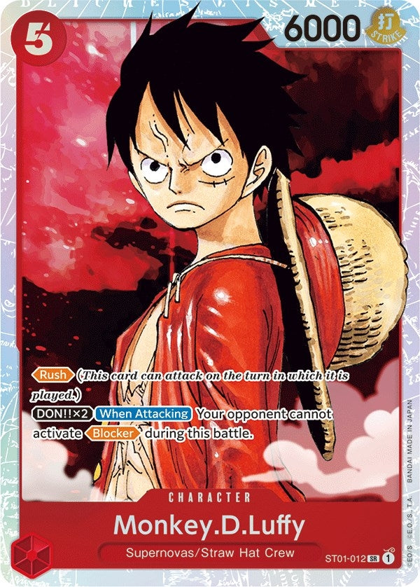 Image for Monkey.D.Luffy (012) (Starter Deck 1: Straw Hat Crew) (ST01-012) - One Piece Card Game