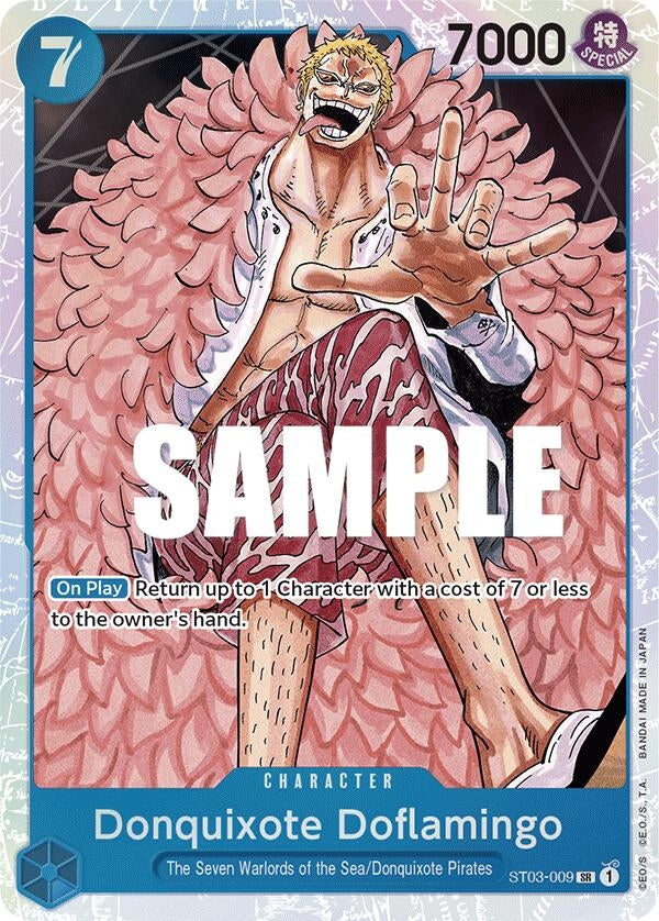 Image for Donquixote Doflamingo (Starter Deck 3: The Seven Warlords of The Sea) (ST03-009) - One Piece Card Game