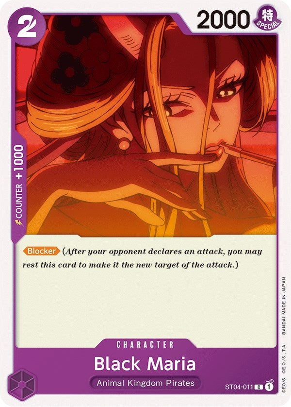 Image for Black Maria (Starter Deck 4: Animal Kingdom Pirates) (ST04-011) - One Piece Card Game