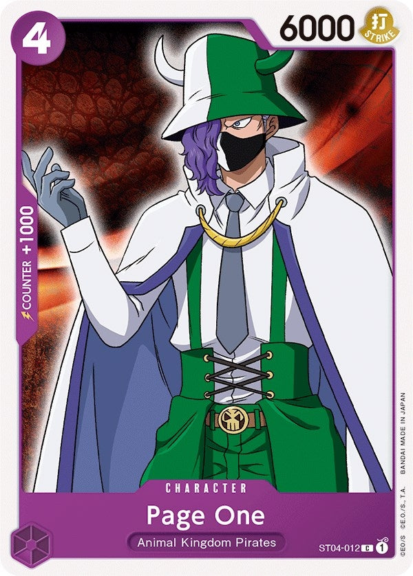 Image for Page One (Starter Deck 4: Animal Kingdom Pirates) (ST04-012) - One Piece Card Game