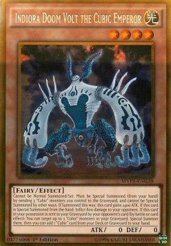 Indiora Doom Volt the Cubic Emperor (V.2 - Gold Rare) - The Dark Side of Dimensions Movie Pack (Gold Rare) [MVP1-G38]