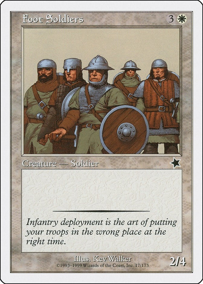Image for Foot Soldiers (Starter 1999) (17) - Magic: The Gathering