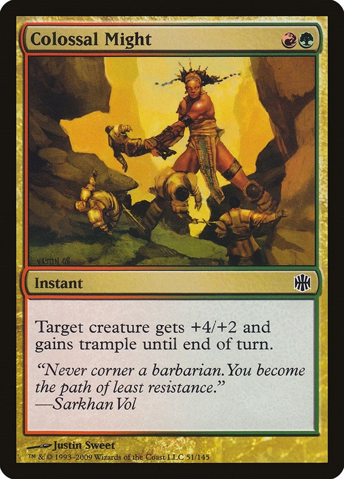 Image for Colossal Might (Alara Reborn) (51) - Magic: The Gathering