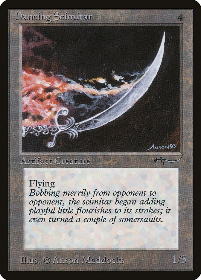 Image for Dancing Scimitar (Arabian Nights) - Magic: The Gathering
