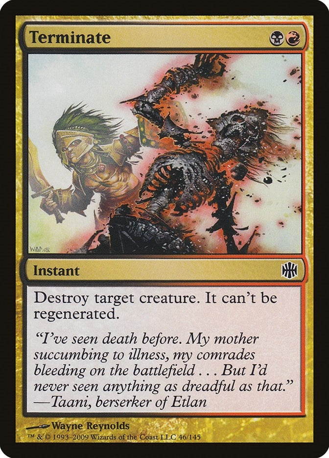 Image for Terminate (Alara Reborn) (46) - Magic: The Gathering